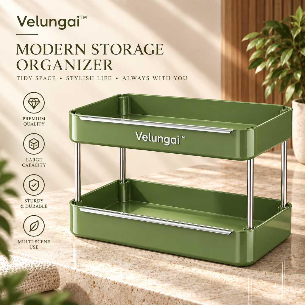 Velungai™ 2-Tier Countertop Storage Organizer