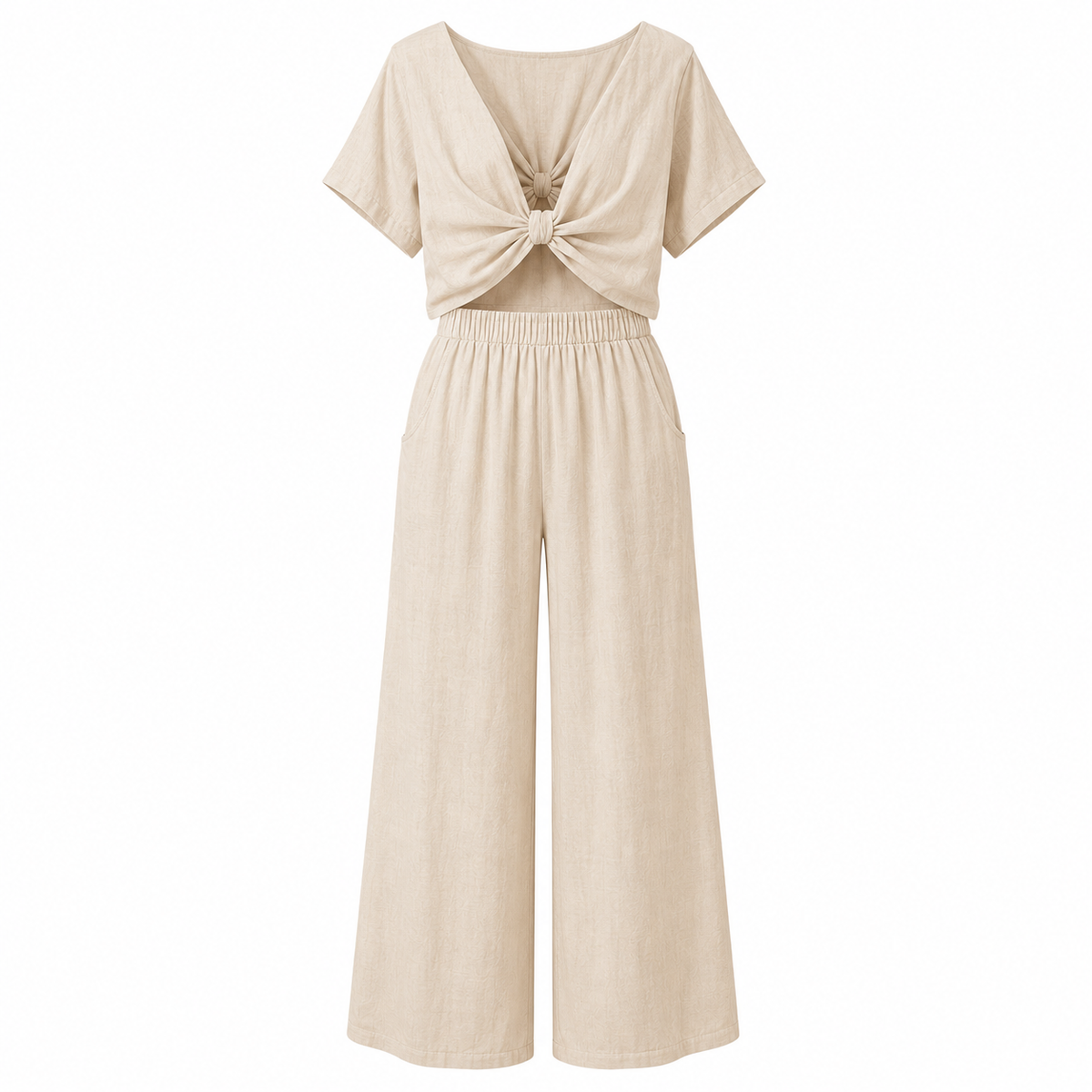 navioralife™ Women's DriftLinen Twist-Back Resort Set