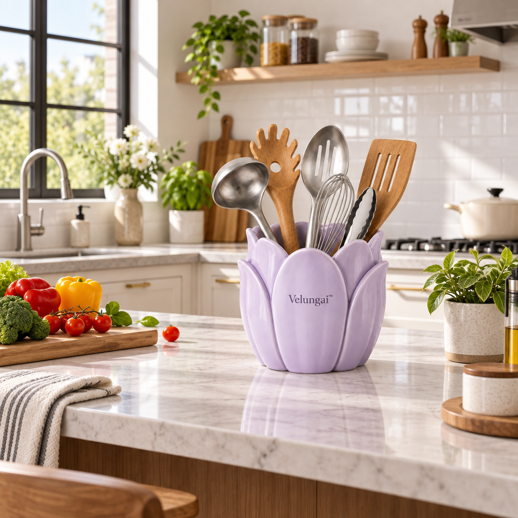 Velungai™ Modern Multi-Purpose Kitchen and Home Storage Organizer for Countertops, Cabinets, and Everyday Essentials