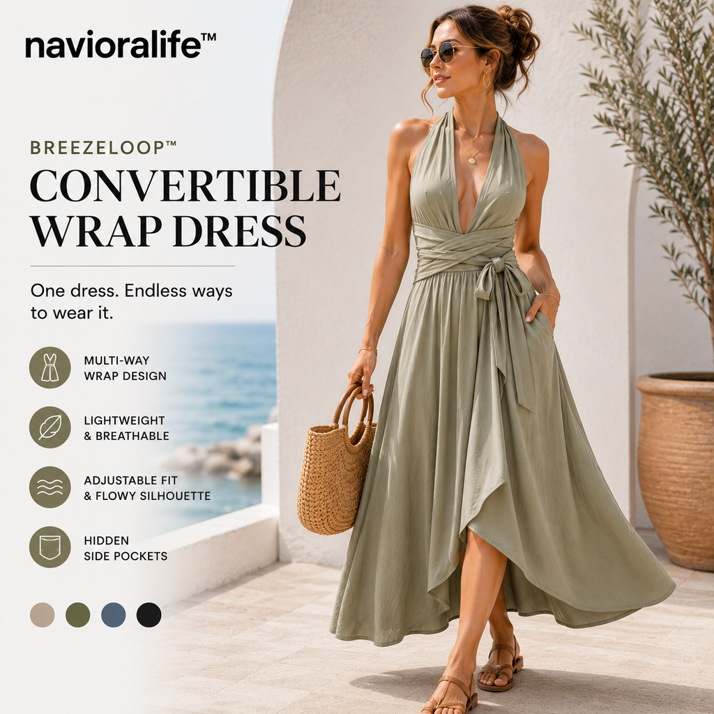 navioralife™ Women's BreezeLoop Convertible Wrap Dress