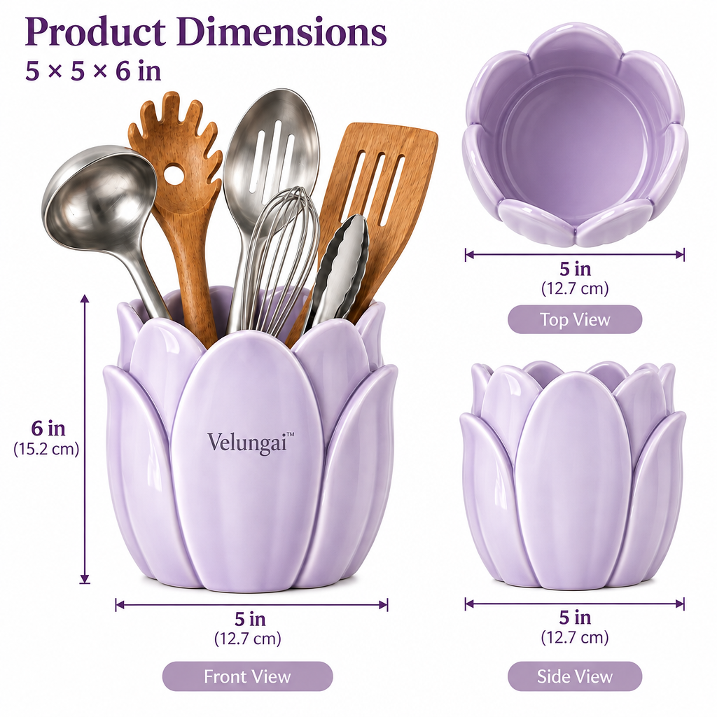 Velungai™ Modern Multi-Purpose Kitchen and Home Storage Organizer for Countertops, Cabinets, and Everyday Essentials