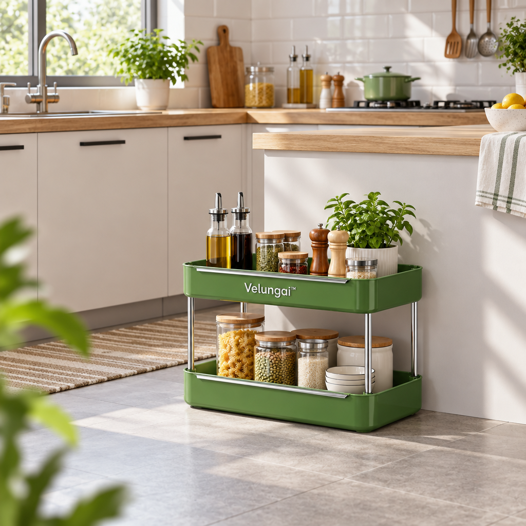 Velungai™ 2-Tier Countertop Storage Organizer